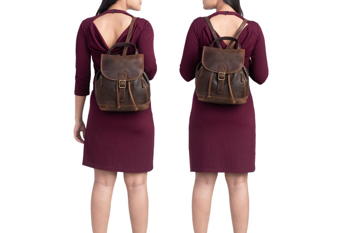 STILORD Cityrucksack "Allison" Rucksack Damen Modern Leder Bild 4