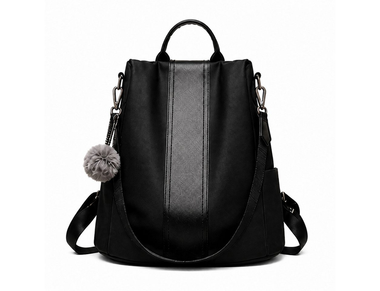 Fyrove Rucksack Damen Anti-Diebstahl Cityrucksack wasserabweisend Nylon, Rucksacktasche 2-in-1 mit Schultergurt für Alltag Reise Freizeit Bild 4