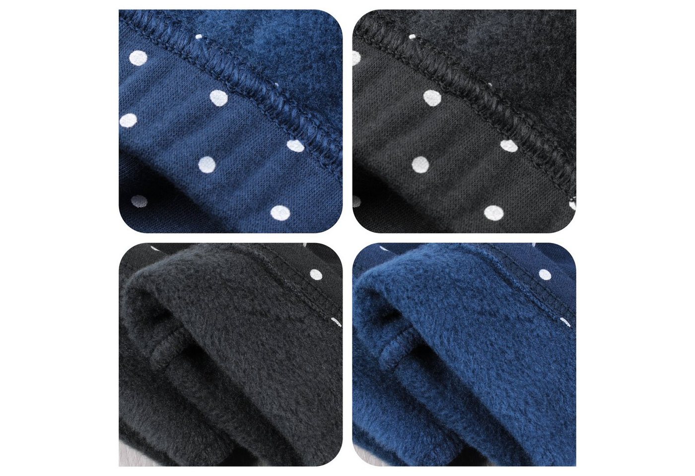 L&K-II Thermoleggings 4603 (1/2/3er-Pack, 2-tlg., 2er-Pack) gefütterte Winter Leggings Mädchen mit Punktmuster Bild 3