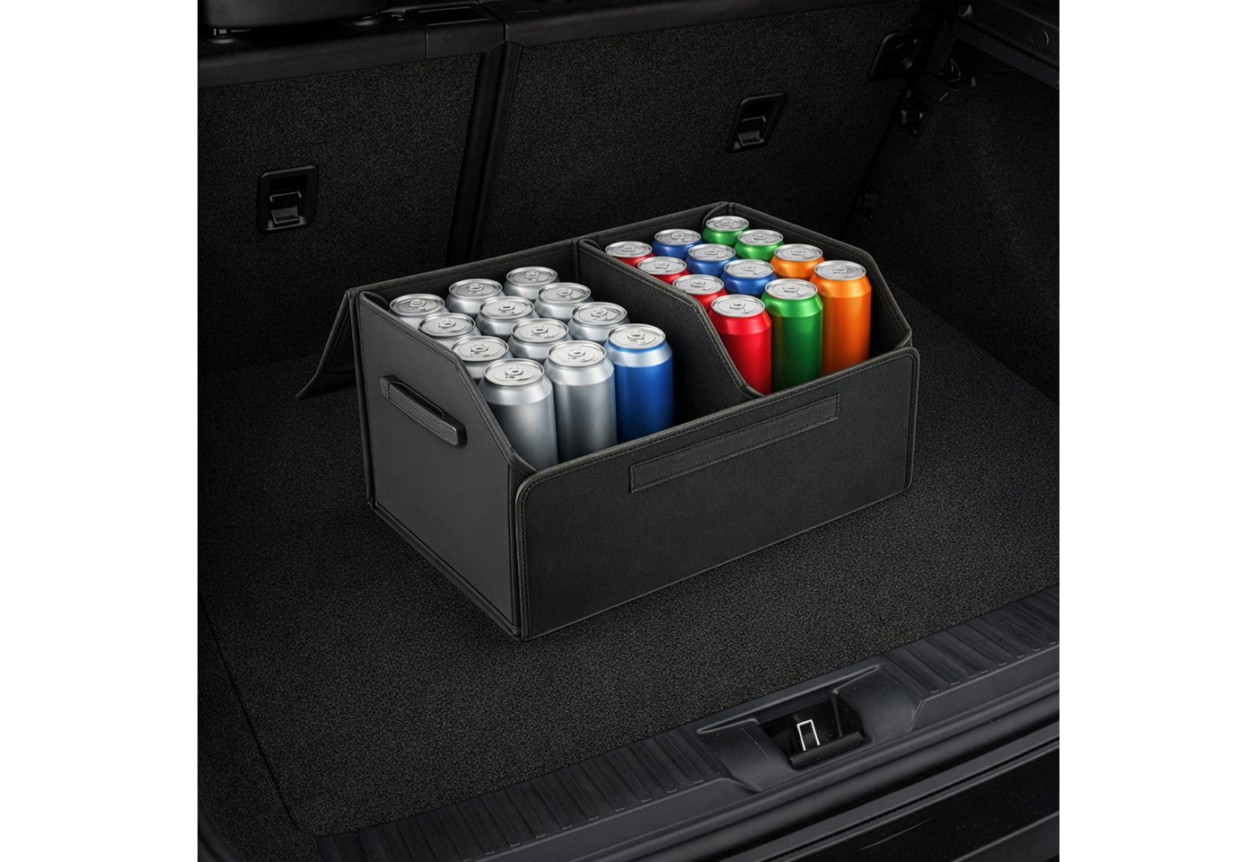Youyijia Rücksitzorganizer Auto Kofferraum Organizer faltbar mit Deckel wasserabweisende Bild 4