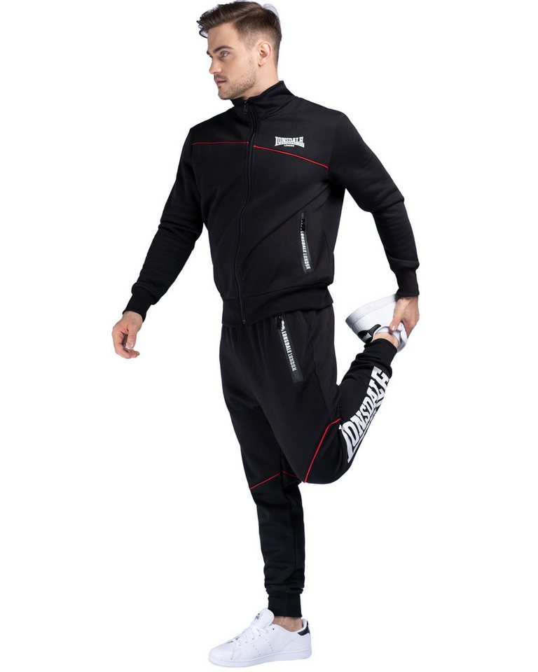 Lonsdale Trainingsanzug Geddington (Packung, 2-tlg., Jacke und Hose), Reißverschlusstaschen, Kragen Bild 3