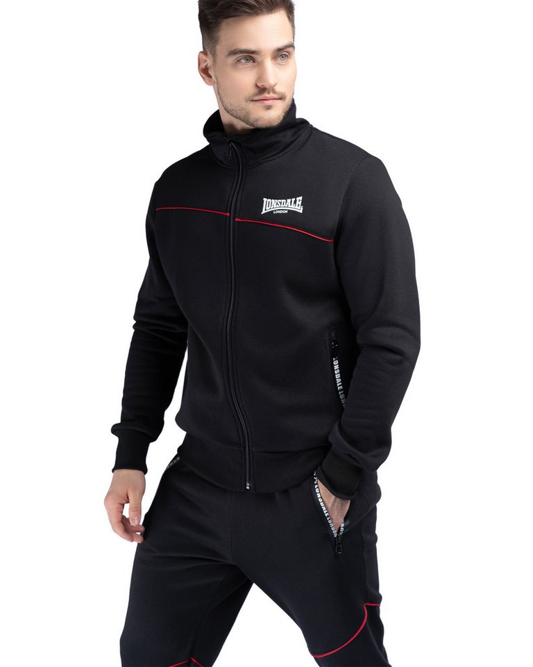 Lonsdale Trainingsanzug Geddington (Packung, 2-tlg., Jacke und Hose), Reißverschlusstaschen, Kragen Bild 4
