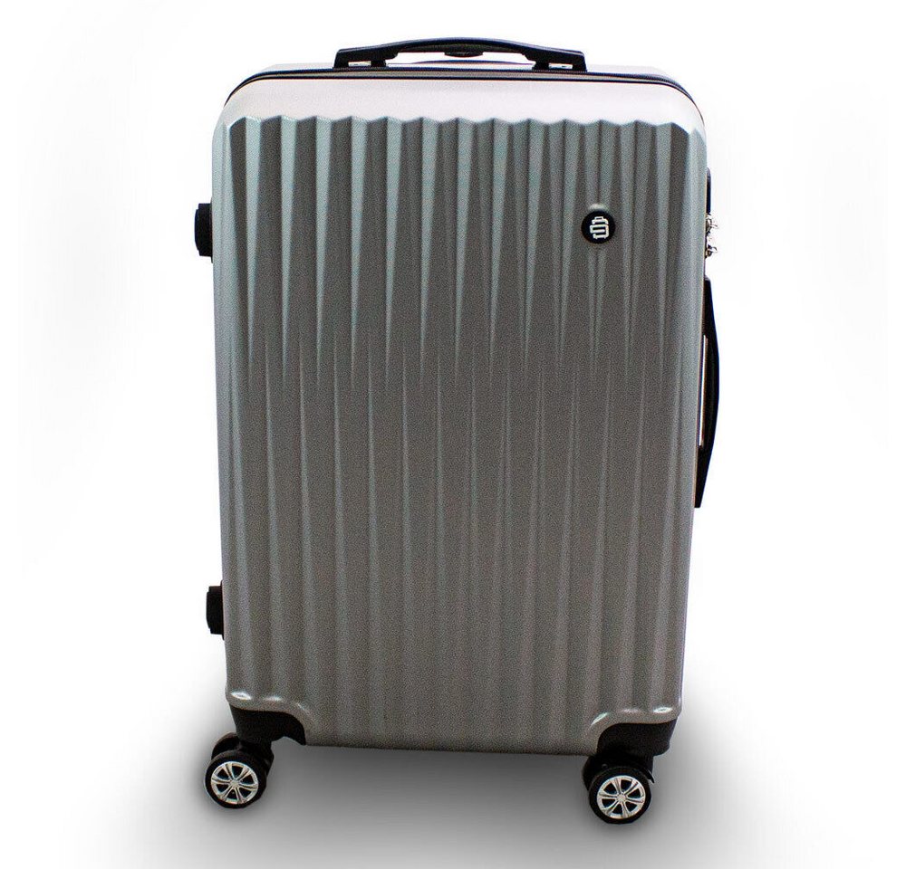 Barut Hartschalen-Trolley Barut Reisekoffer L Modell General Silber, 4 Rollen