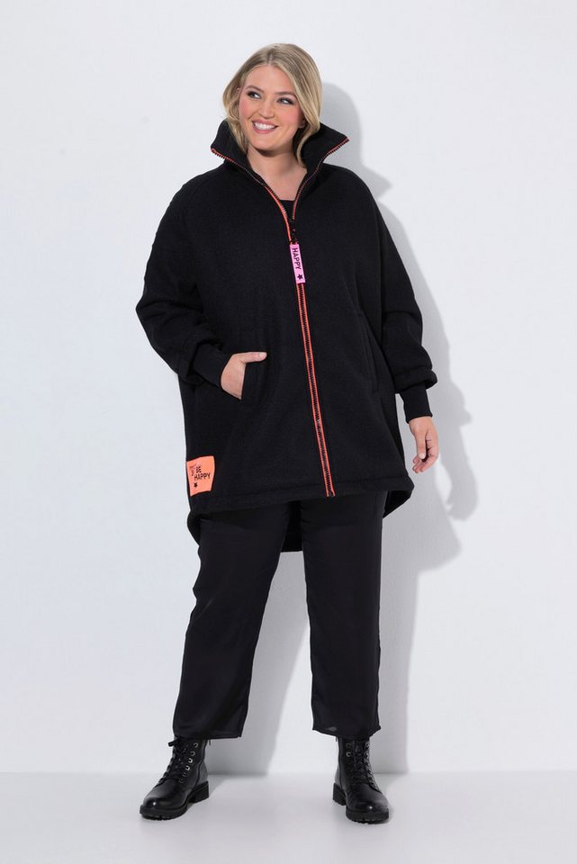 Angel of Style Outdoorjacke Wolljacke Stehkragen Raglan-Langarm