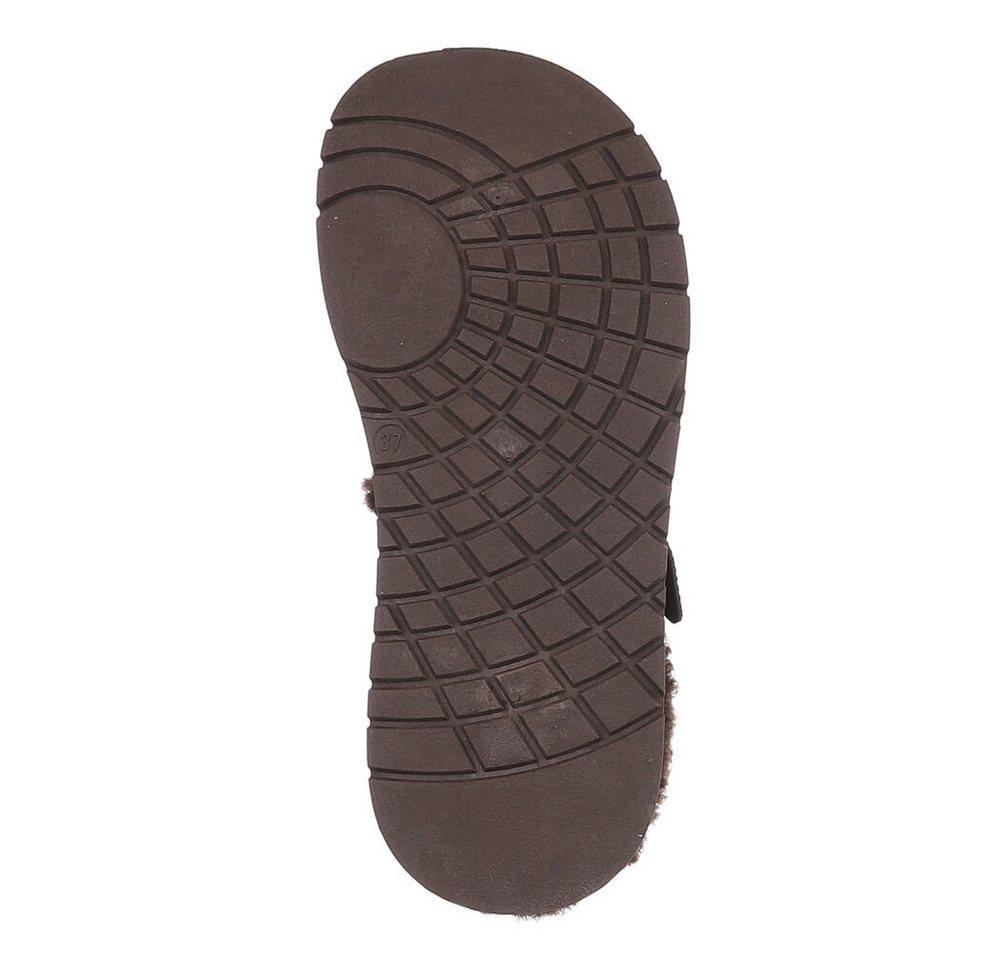 Ital-Design Damen Clog mit Fellfutter und Plateau-Sohle Snowboots (92392357) Flach Plateaustiefeletten in Braun Bild 2