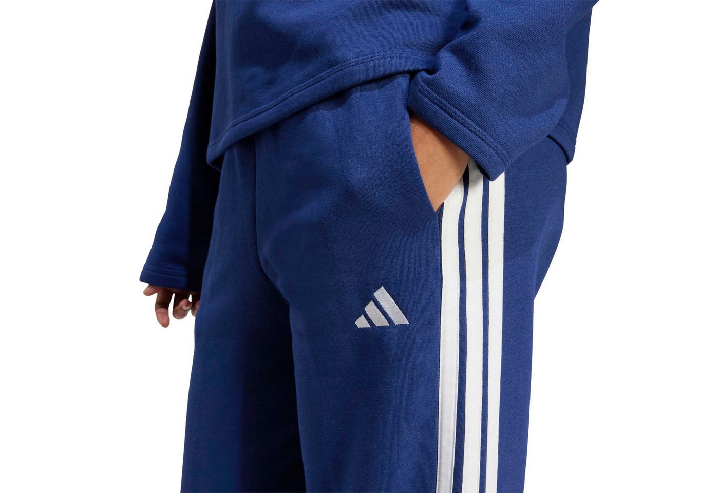 adidas Performance Trainingshose adidas Damen Trainingshose Essentials 3S Open Hem Fleece Pants Bild 2
