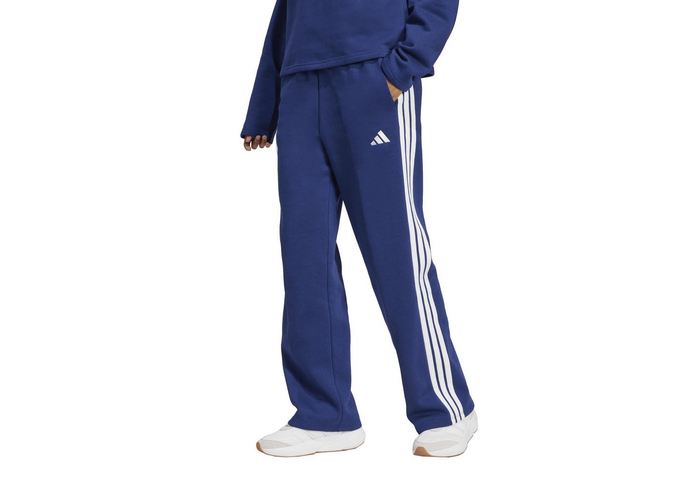 adidas Performance Trainingshose adidas Damen Trainingshose Essentials 3S Open Hem Fleece Pants Bild 5