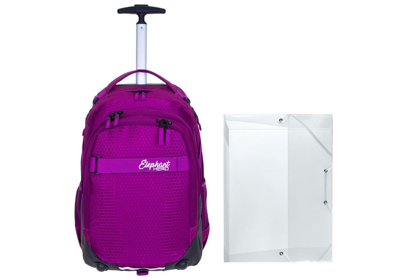 ELEPHANT Schulrucksack Trolley Schultrolley Hero Signature (2 Teile, Trolley + Heftbox A4), Schultasche mit Räder Rucksack Kinder Schule + Heftbox Bild 2