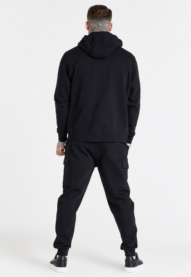 Siksilk Jogger Pants SikSilk Herren Schwarze Essential Cargo Jogginghose Bild 3