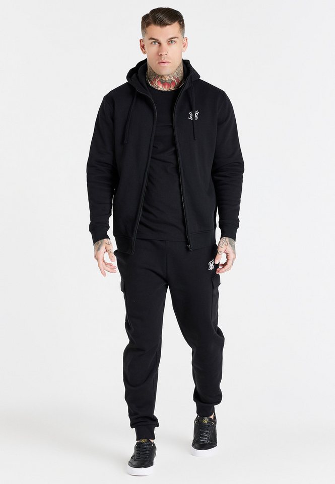 Siksilk Jogger Pants SikSilk Herren Schwarze Essential Cargo Jogginghose Bild 4