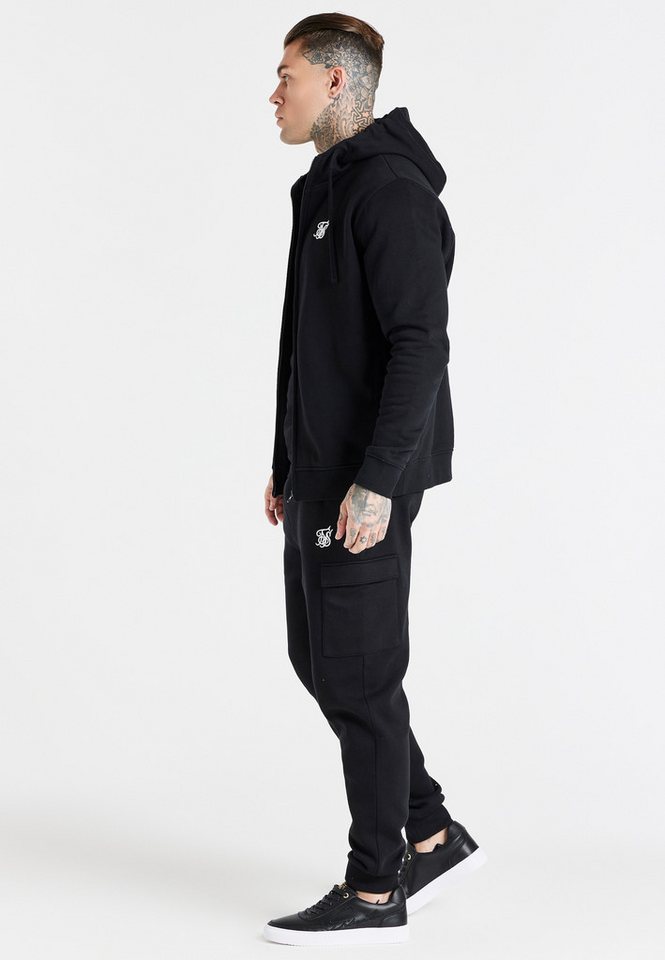 Siksilk Jogger Pants SikSilk Herren Schwarze Essential Cargo Jogginghose Bild 5