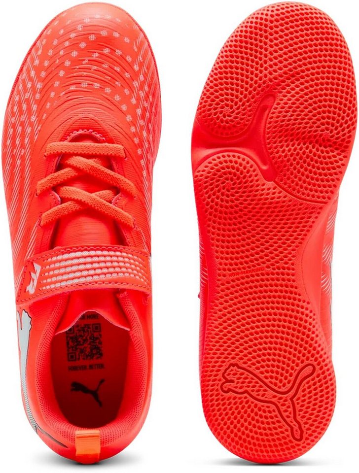 PUMA FUTURE 9 PLAY IT V Jr GLOWING RED-PUMA WHITE-PUMA BLACK Fußballschuh Bild 2