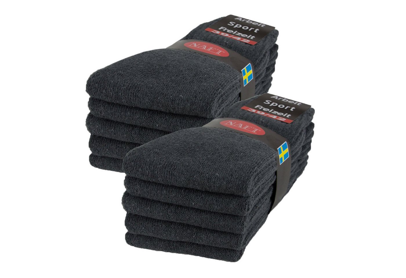 sockenkauf24 Tennissocken 10, 20, 30 Paar Sportsocken Arbeitssocken Herren & Damen (Anthazit, 10-Paar, 43-46) Socken Baumwolle 10100 Bild 2