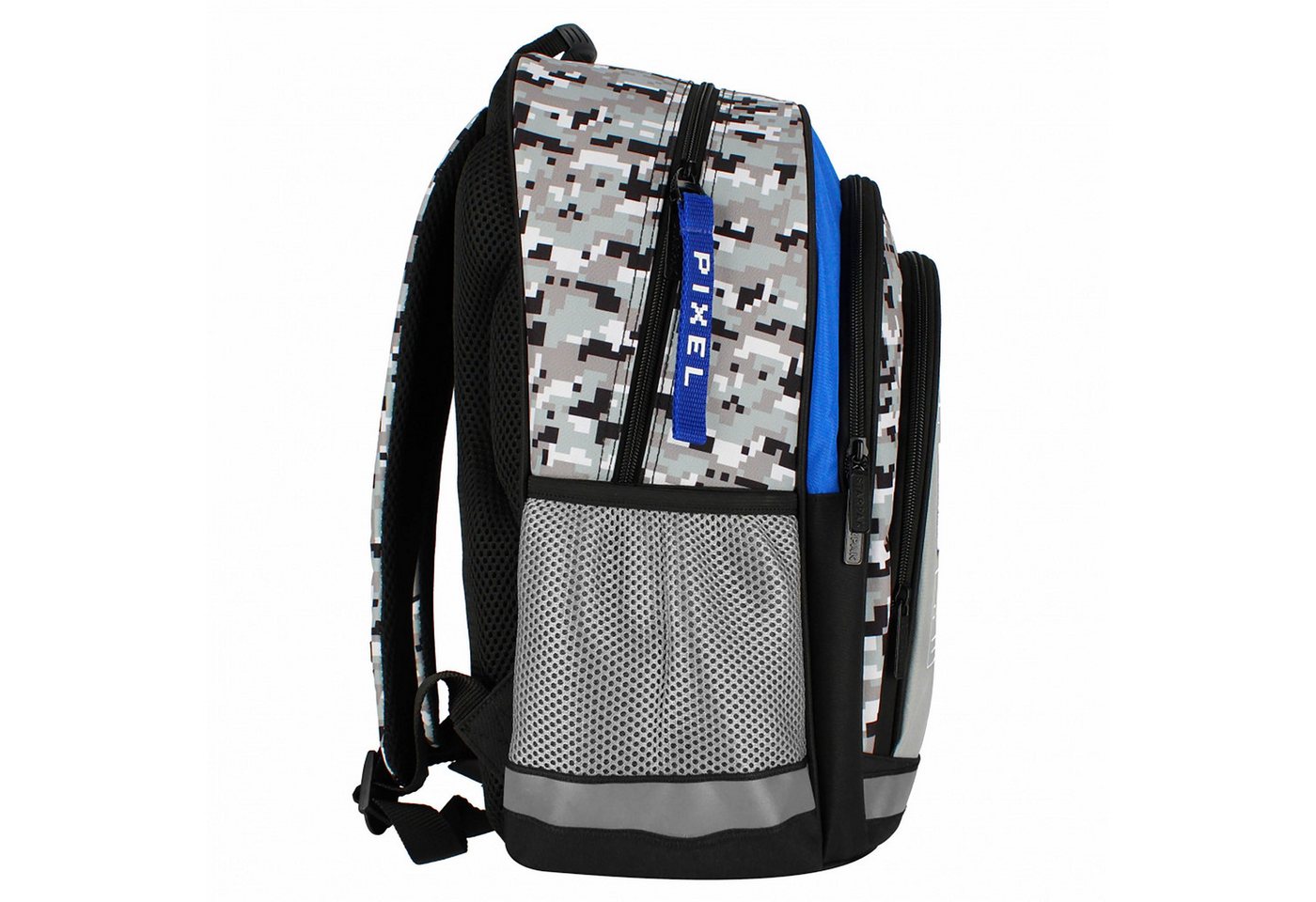 Sarcia.eu Schulrucksack Grauer Pixel Schulrucksack für Jungen, geräumig 40x29x20cm, gepolstert Bild 2