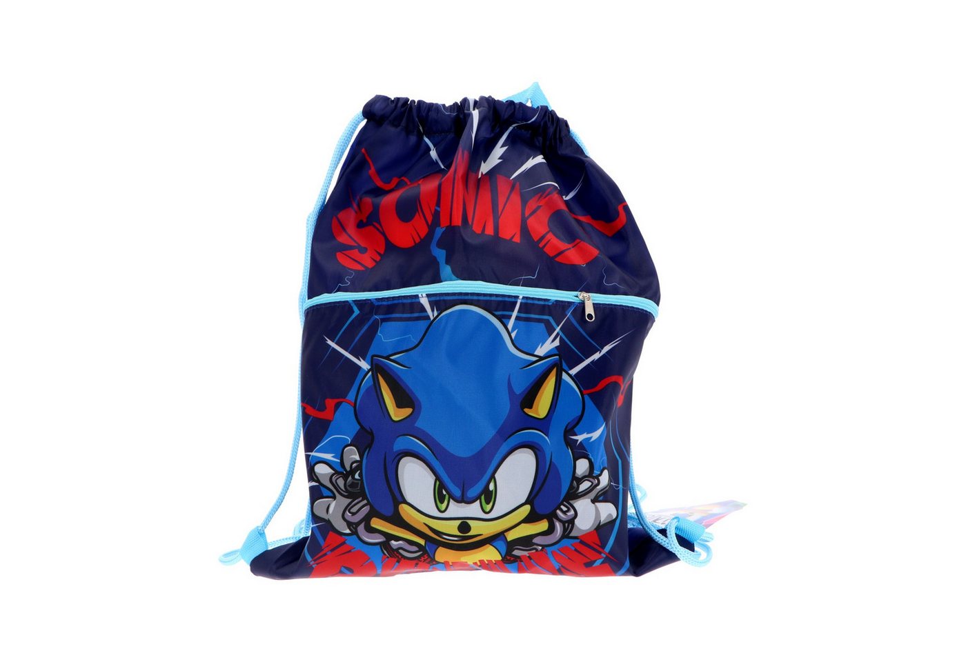 Sonic The Hedgehog Turnbeutel für Kinder Deluxe Turnen Schule Reisen und unterwegs (1-tlg)