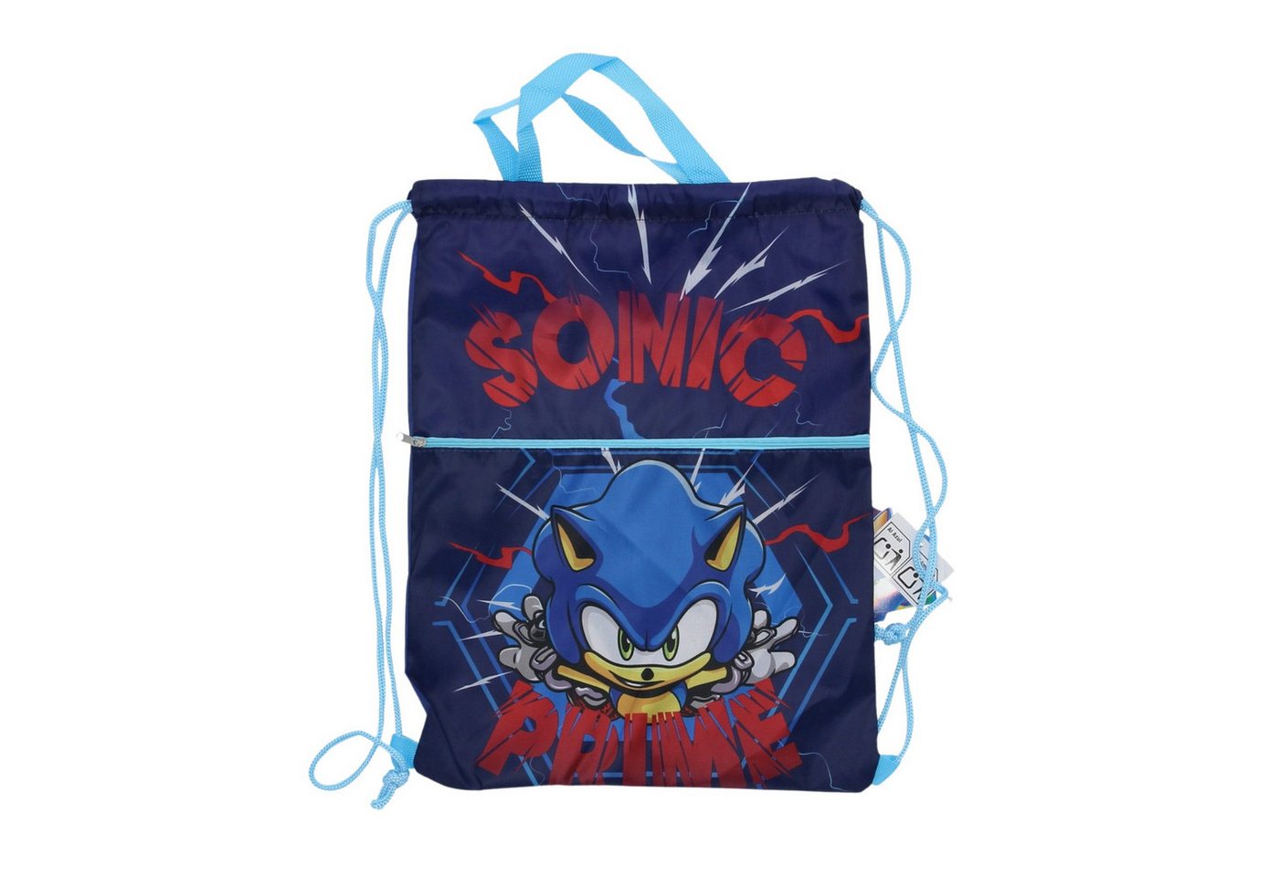 Sonic The Hedgehog Turnbeutel für Kinder Deluxe Turnen Schule Reisen und unterwegs (1-tlg) Bild 2