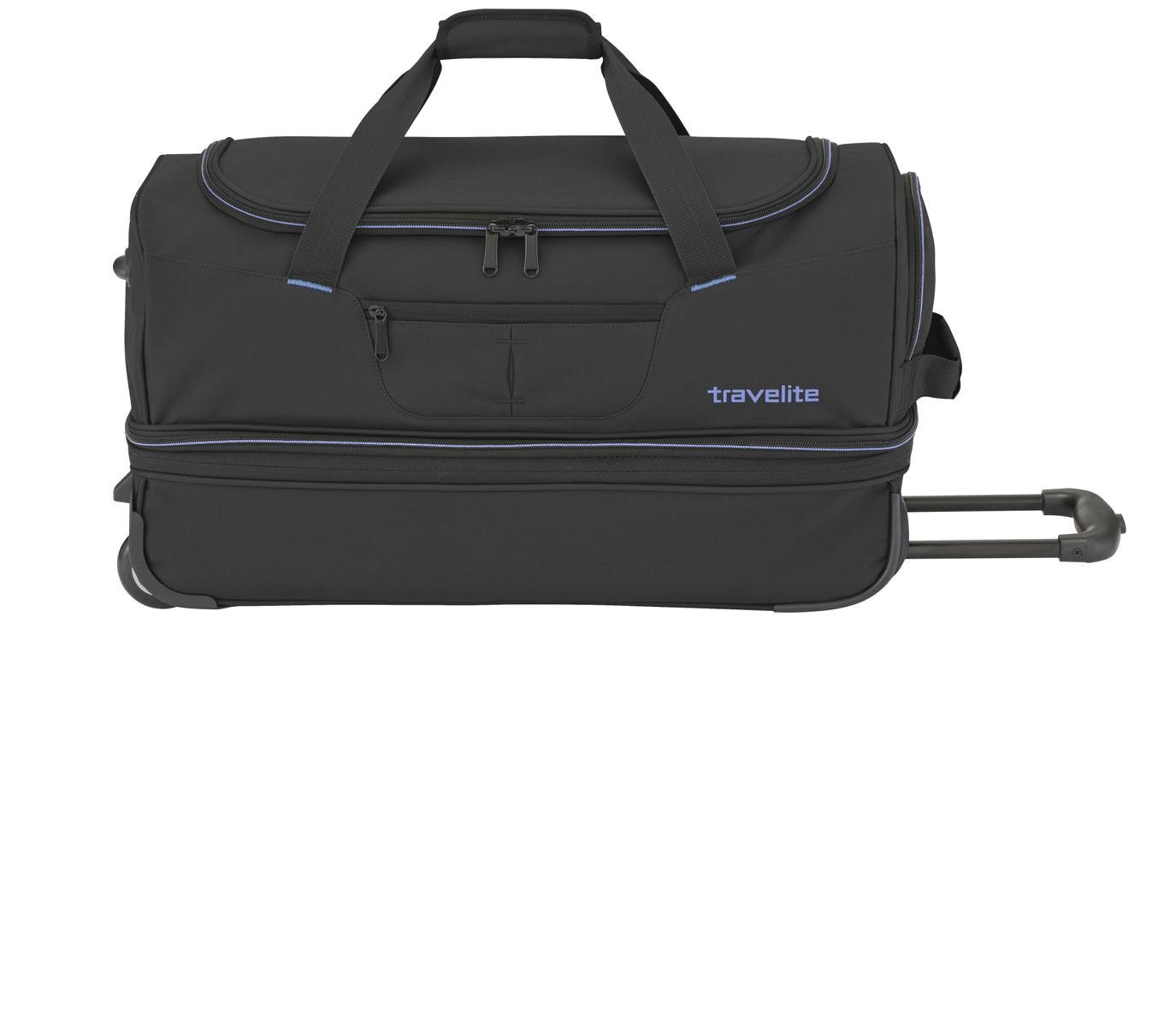 travelite Reisetasche Trolley-Reisetasche S 55cm, mit Dehnfalte, schwarz blau Bild 3