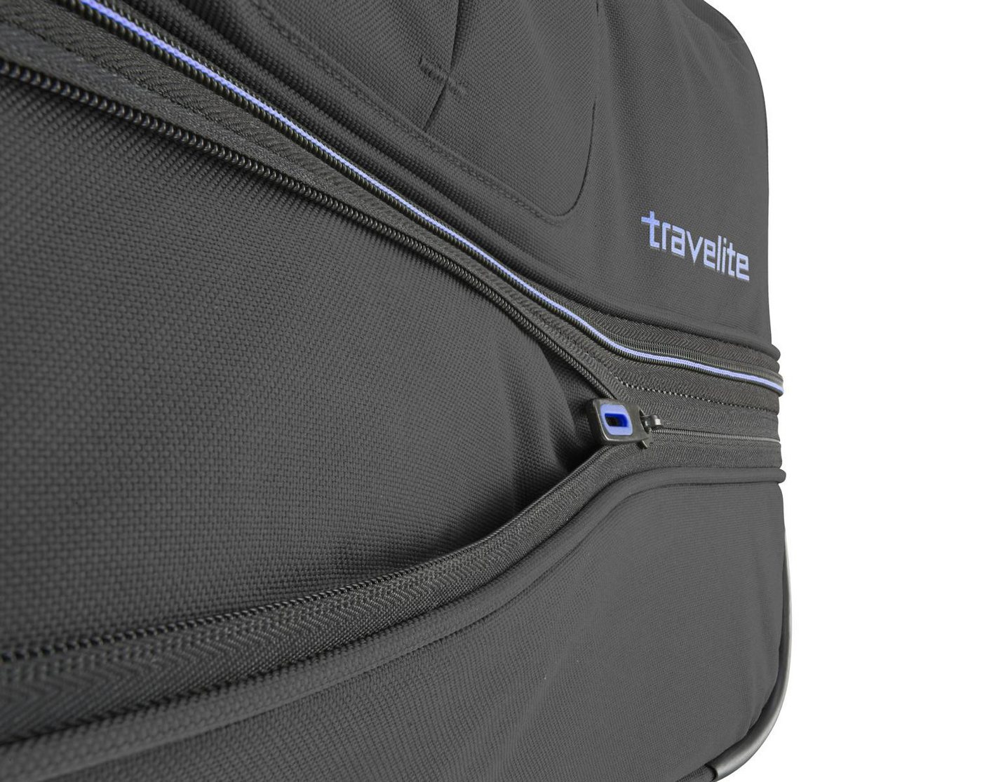 travelite Reisetasche Trolley-Reisetasche S 55cm, mit Dehnfalte, schwarz blau Bild 5