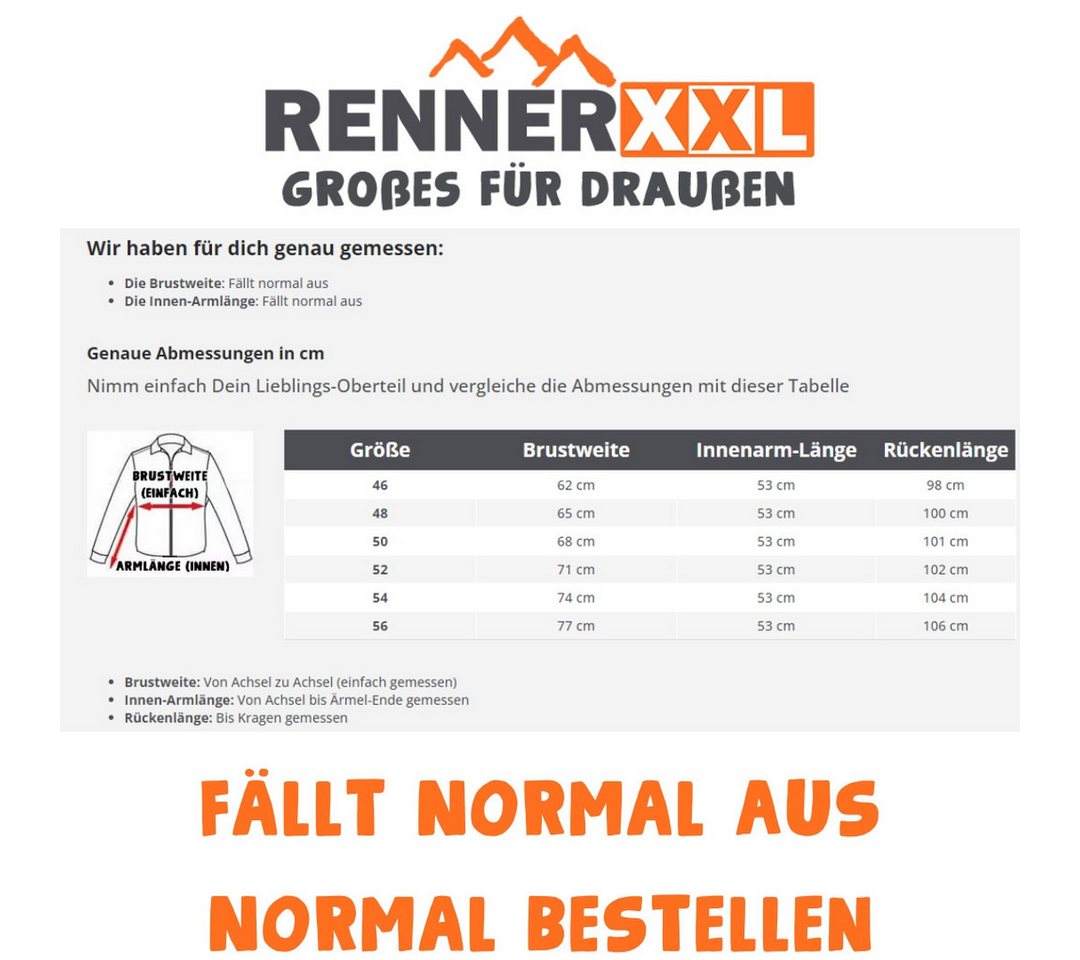 RennerXXL Regenmantel Blue Wave Jette Damen Funktionsmantel - Regenjacke Große Größen Auch in Übergrößen erhältlich - Regenjacke, Funktionsmantel