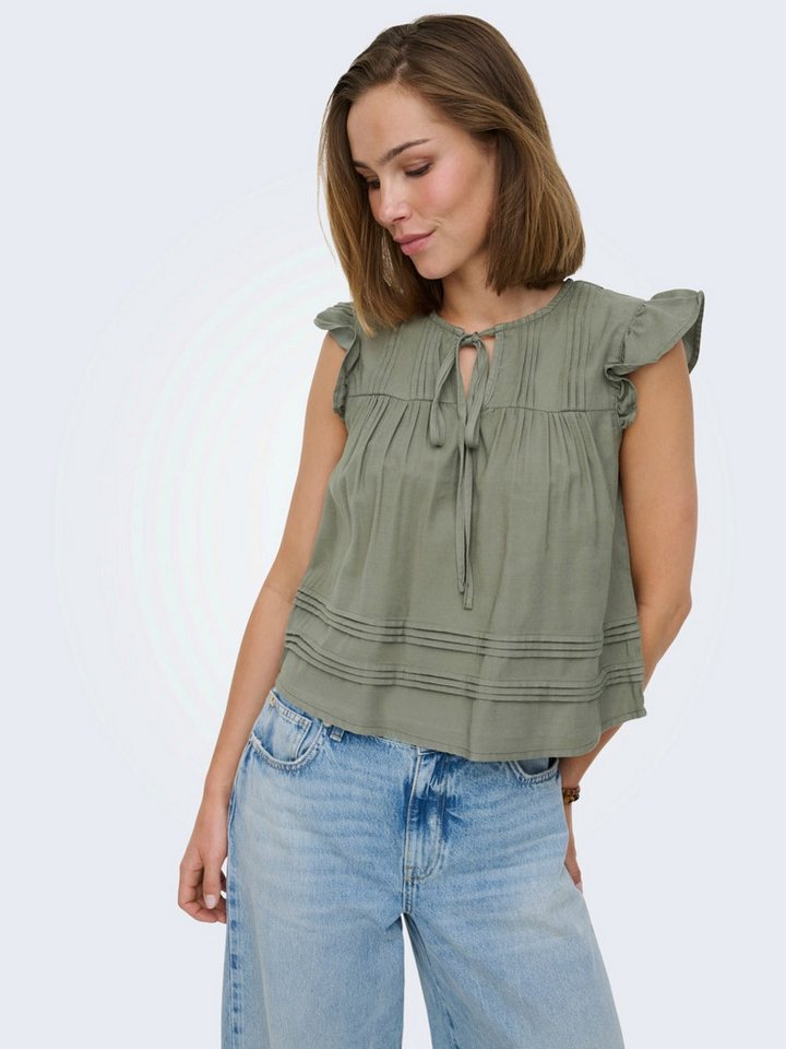 ONLY Funktionsbluse ONLARIS (1-tlg) Drapiert/gerafft