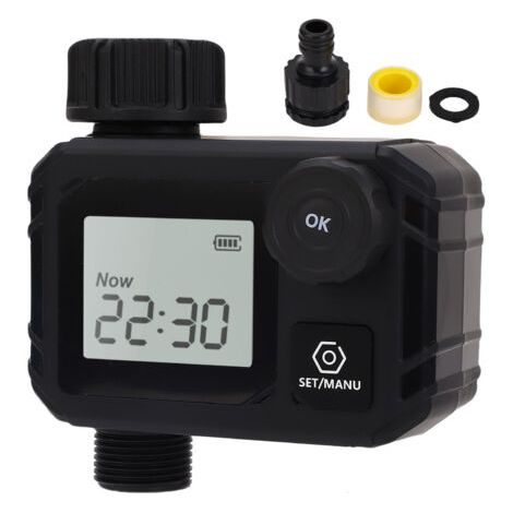Rhg Ip55 Wasserdichter Und Regensicherer Bewässerungstimer, Automatisches Bewässerungssystem Mit Verzögerung, Programmierbar Für Gartenschläuche