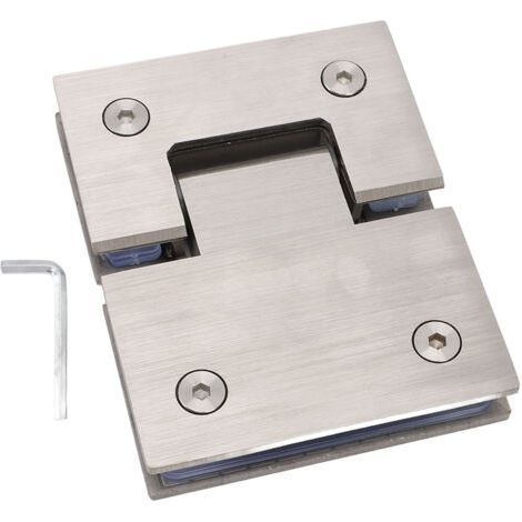 Rhg Rahmenloses Glasduschtürscharnier, 180° Öffnungswinkel, Tragfähigkeit 54 Kg (120 Lb), Hochleistungsausführung, Für 8-12 Mm Dickes Glas.