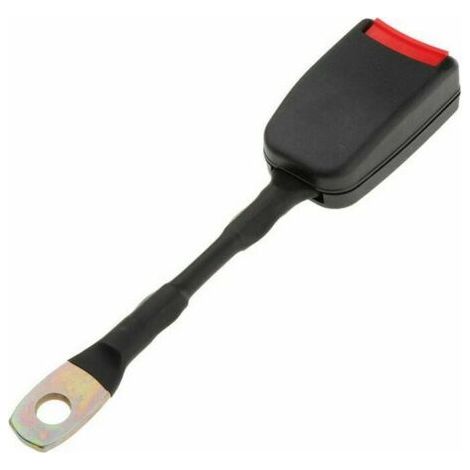 Qorva - Auto-sicherheitsgurtschnalle Für Vordersitze - Universaladapter Aus Abs-kunststoff Und Stahl - Länge 20 Cm - Rostbeständig