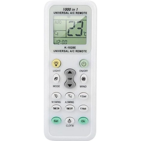 Rhg Universalfernbedienung Für Klimaanlagen, Universelle Ein-klick-einstellungen, Lcd-display, Fernbedienung