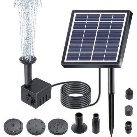 Rhg Solarbrunnen, Automatischer, Bürstenloser Gleichstrom-direktantrieb, 1,5-w-solarpanel, Solarpumpe Für Den Garten