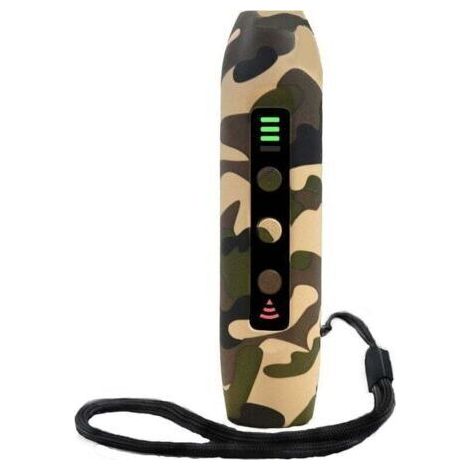 Qorva – Wiederaufladbarer Ultraschall-hundeabwehrer – 3 Modi – Intelligente Taschenlampe Mit Hoher Helligkeit – Led-anzeige – 10 M Reichweite