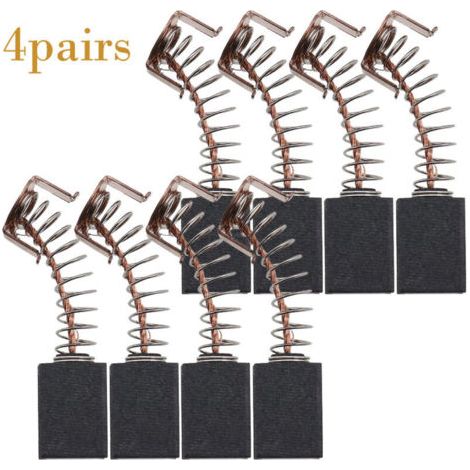 Qorva – 4er-pack Kohlebürstenpaare 12 X 8 X 5 Mm – Kompatibel Mit Winkelschleifern Ws125 Und Black & Decker G720 – Motorersatz