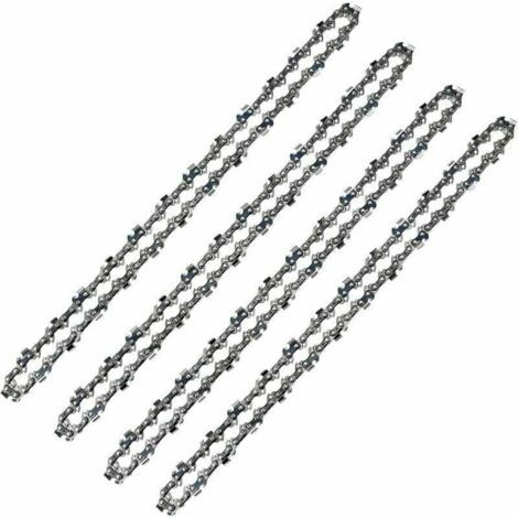Qorva - 52-gliedrige Kettensägenkette, 3/8 Lp Teilung, 0,050 (1,3 Mm) Stärke, Rückschlagarm, 4er-pack 52-gliedrige Antriebsketten Für 14" (35 Cm) Führungsschienen