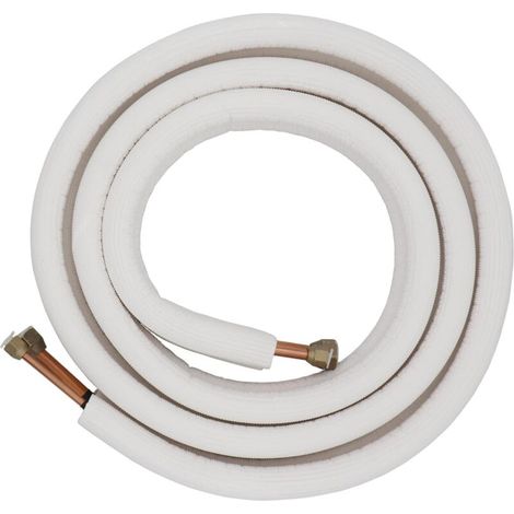 Rhg Mini-split-rohrleitungssatz: 1/4" Und 3/8" Isoliertes Kupfer-aluminium-drahtset - 16 Fuß Kupfer-aluminium-rohr, Mini-split-klimaanlage (1/4+3/8)