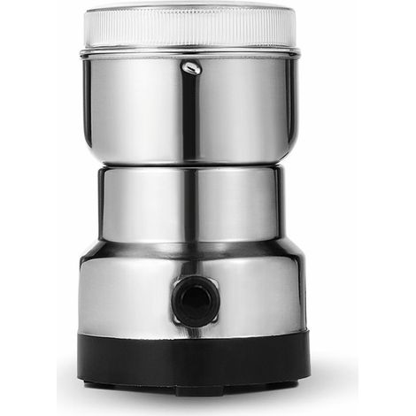 200-w-ultrafein-kaffeemühle, 300-ml-tragbare Elektrische Gewürzmühle, Edelstahl, Perfekt Für Trockenwaren, Kräuter, Kaffee (silber)