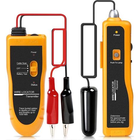 Kabelsuchgerät Für Unterirdische Leitungen – Tester Bis 0,6 M Tiefe – Für Elektroleitungen Und Tierzäune – Professionelle Anwendung