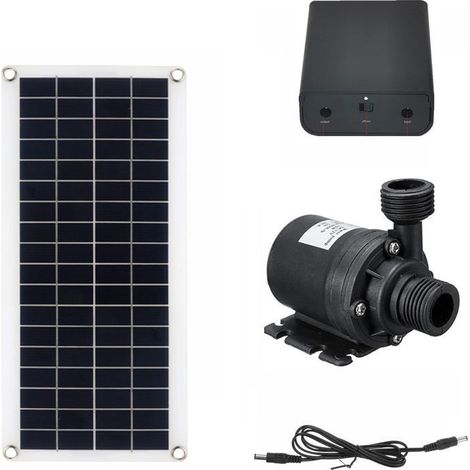 30w 800l/h 12v Dc Geräuscharmes Solar-wasserpumpen-set Mit Solarpanel, Solarbrunnenpumpe Für Vogeltränken, Gärten Und Wasserreservoirs