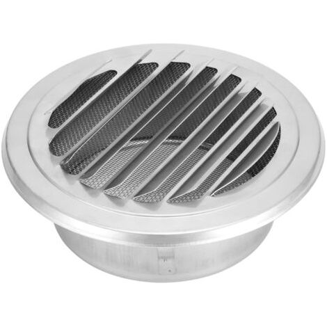 Rhg 304 Edelstahl-lüftungsgitter Für Mechanische Lüftung, 125 Mm Durchmesser, Wind- Und Insektenfest, Wandmontage Für Effiziente Belüftung