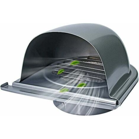 Qorva - 100 Mm Edelstahl-lüftungsgitter - U-förmiges Gitter Mit Insektenschutzgitter - 45° Luftdichtes Design - Für Wand- Und Deckenlüftung