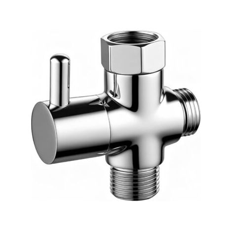 Qorva 3-wege-wc-ventil, Duschumsteller, 1/2-zoll-duscharm-umsteller, Duschkopf-trenner Aus Messing, G1/2-ersatz-duschumsteller Aus Metall