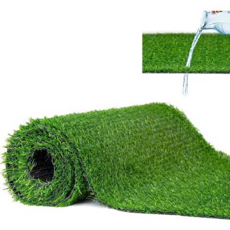 Qorva 20 Mm Kunstrasen Für Den Außenbereich – Hochwertige Kunstrasenmatte Für Balkon, Terrasse Und Garten – 50 X 100 Cm – Grün