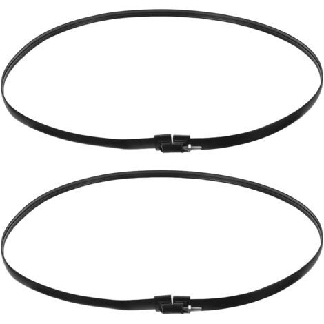 Qorva – Set Mit 2 Drahtgitterringen Für Elektrische Ventilatoren, Halterungen Für Elektrische Ventilatoren, Standventilatorbügel, Bügel Passend Für Ventilatoren Mit Einem Gitterdurchmesser Von 43 Cm
