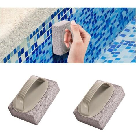 Qorva 2-teiliges Bimsstein-poolbürsten-set, Poolbürste, Reinigungsbürste Für Poolfolien, Badezimmer, Küche