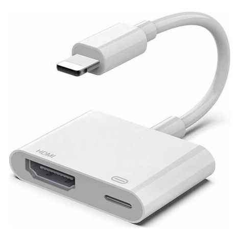 Qorva Lightning-auf-hdmi-1080p-adapter – Kompatibel Mit Iphone 14 Pro, Xs Max, Xr, 8, 7, 6s Plus, Ipad – Zur Projektion Auf Fernseher Und Monitor