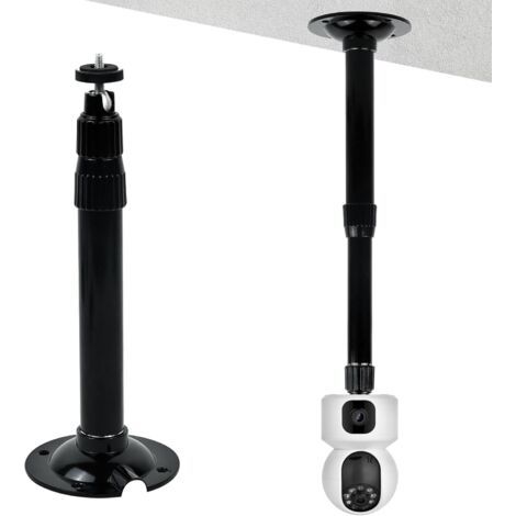 Qorva Ausziehbare Halterung Für Cctv-sicherheitskameras, Außenkamerahalterung Für Überwachungskameras Mit Verstellbarem Winkel, Teleskopisch Verstellbar Von 20 Bis 40 Cm, Wand- Und Deckenmontage, Für