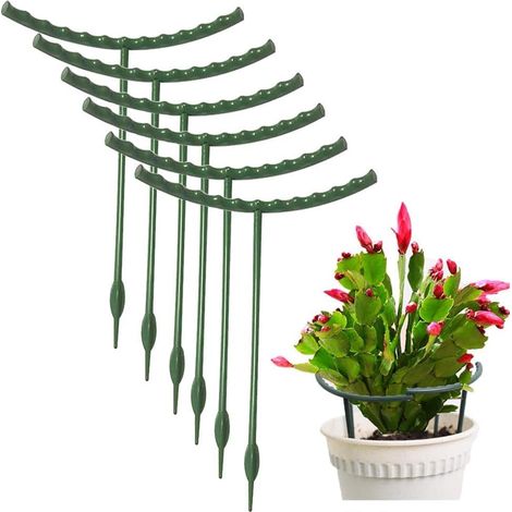 Pflanzenstützringe, 6er-set, Halbrunde Pflanzenstützen, Verstellbare Halbrunde Pflanzenstützen, Für Kleine Pflanzen Und Blumen