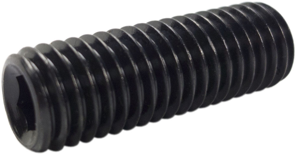 M2x8 Gewindestift Ohne Kopf, Schwarz, Din 913, 20 Stück.
