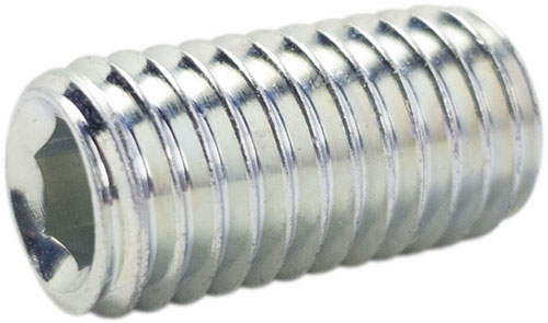 M3x4 Gewindestift Ohne Kopf, Verzinkt, Din 913, 20 Stück.