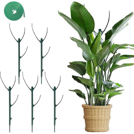 5-teiliges Set Astförmiger Kletterpflanzenstützen, Stapelbare Stängelstützen Für Blumen, Grünpflanzen, Ranken Und Gemüse