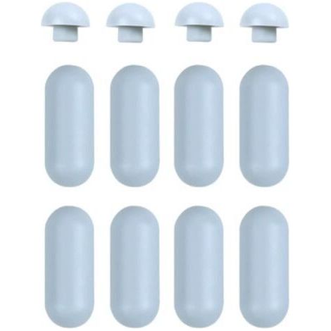 Qorva Universal-wc-sitzdämpfer, 12 Stück Wc-sitzpuffer, Universal-wc-sitzdämpfer-set, Wc-sitz-ersatzpuffer Für Zuhause, Büro Usw.
