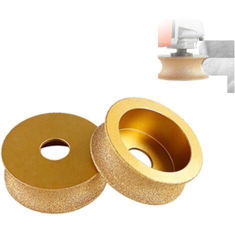 Qorva-1pc Diamantfräser Für Außenkanten, 75 Mm Vakuumgelötete Diamantschleifscheibe, Halbrundes Kantenprofil Für Steinprofile, Hand-diamantschleifscheibe, Diamantschleifscheibe (20 Mm)